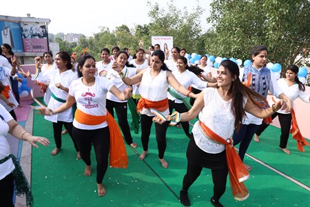 अंतस ने पीतमपुरा में मनाया अन्तर्राष्ट्रीय योग दिवस 