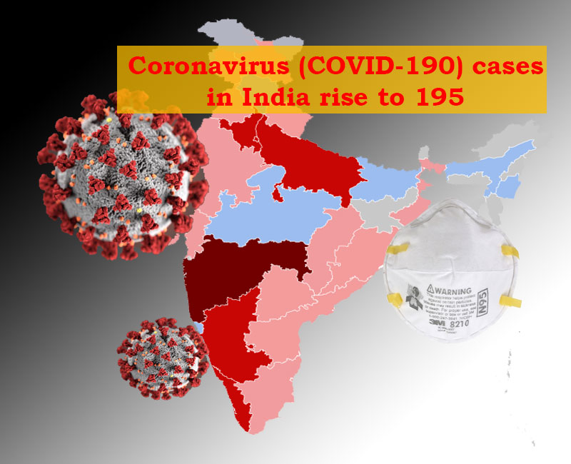 Coronavirus (COVID-19) cases in India rise to 195